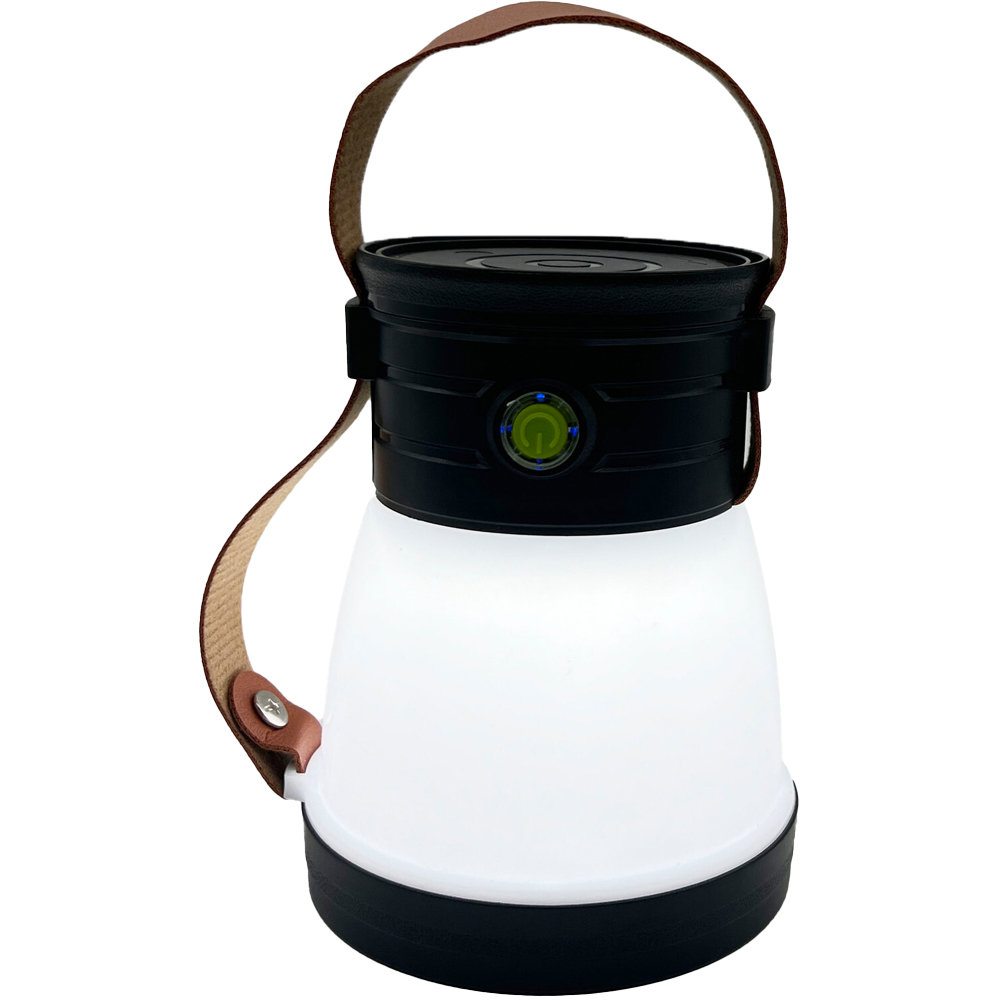 Rechargeable Camping Lantern with Strap - Black Image 1