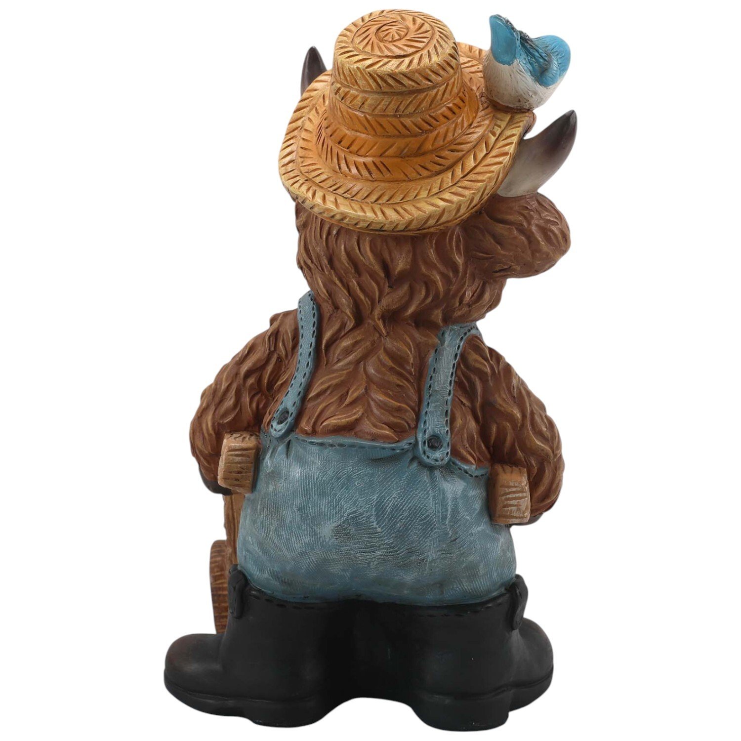 Highland Cow Wheelbarrow Planter Image 6