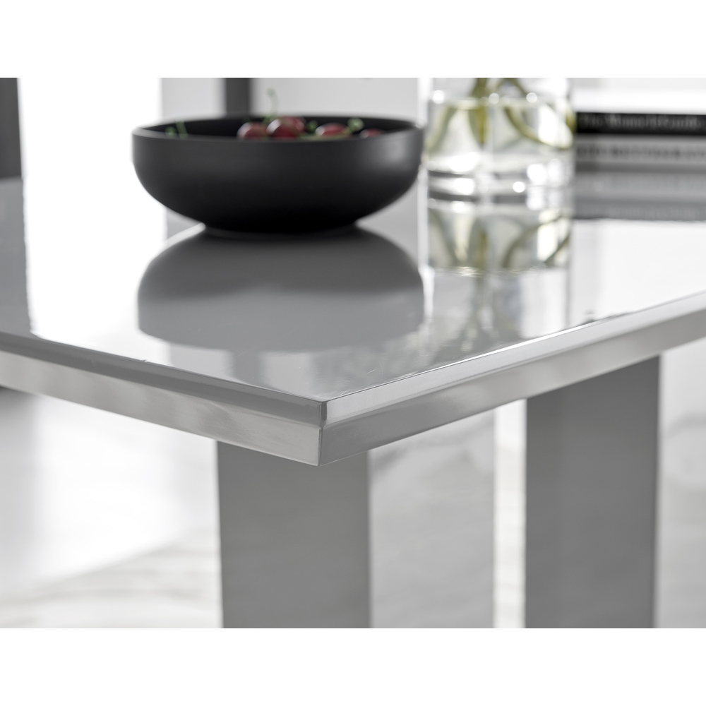Furniturebox Molini Valera 4 Seater Dining Set Grey Image 3