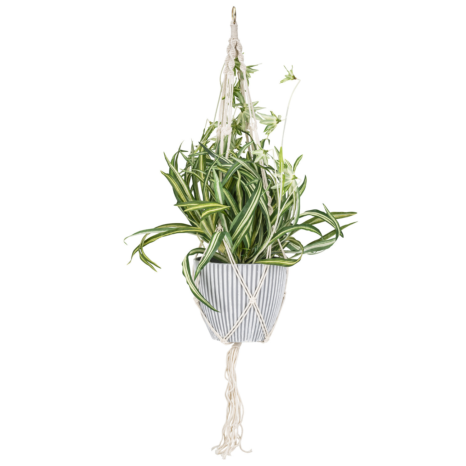 Spider Plant Artificial Plant in Hanging Pot Image