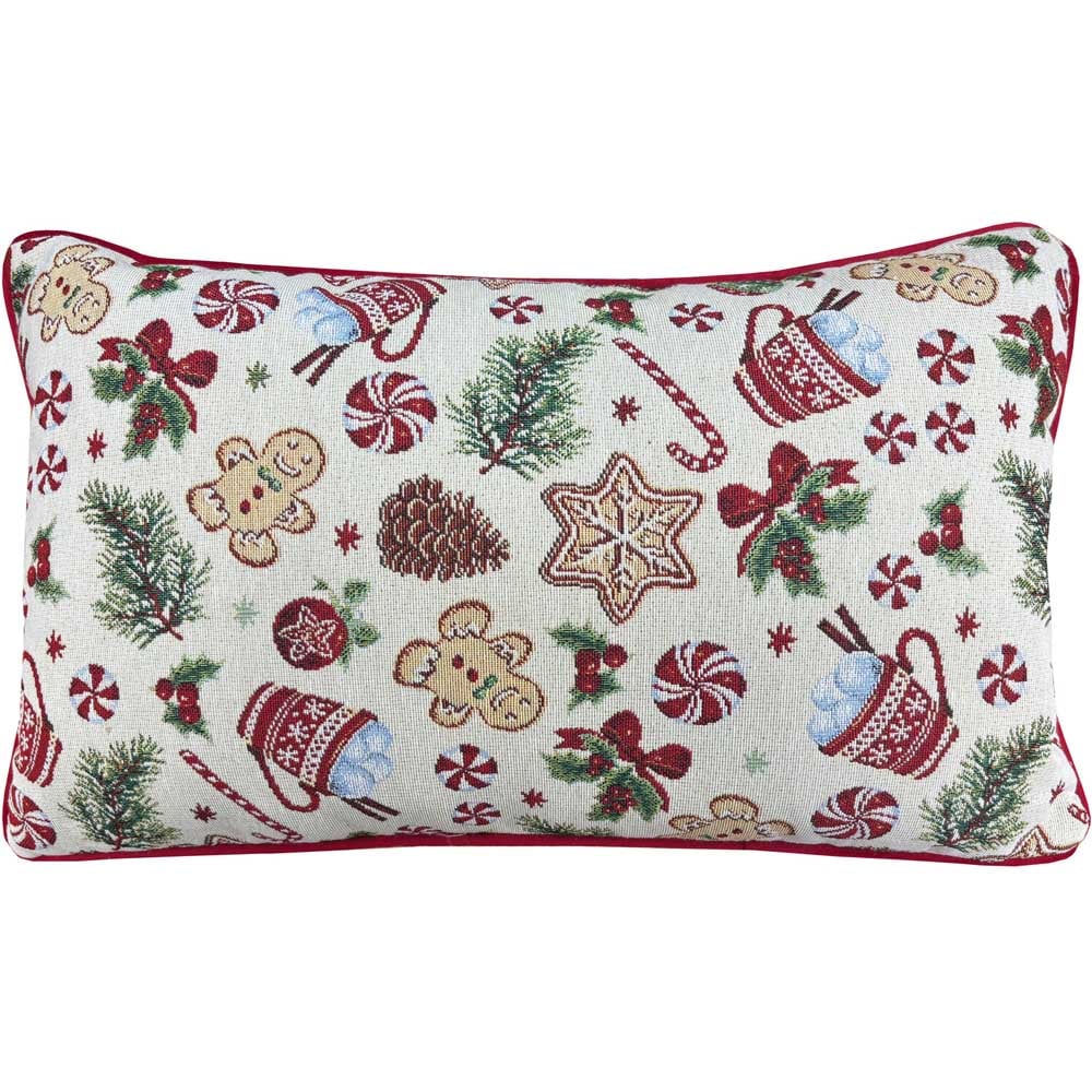 Gingerbread Candy Tapestry Cushion Image 1