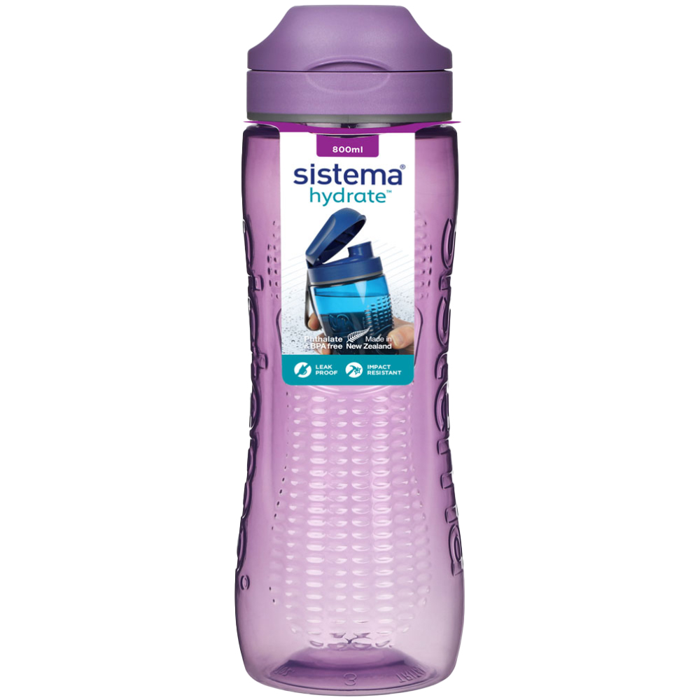 Single Sistema 800ml Hydrate Tritan Active Bottle in Assorted Styles Image 3