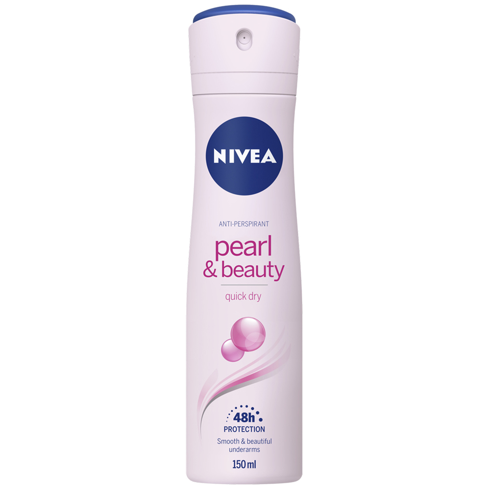 Nivea Pearl and Beauty Anti Perspirant Deodorant Spray 150ml Image 1
