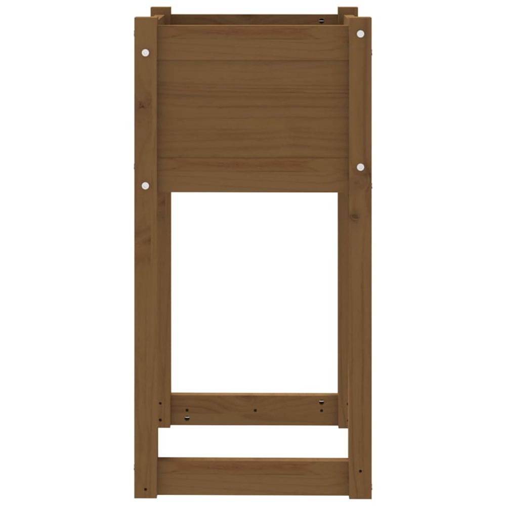 vidaXL Honey Brown Pine Wood Garden Planter 81 x 40 x 40cm Image 4