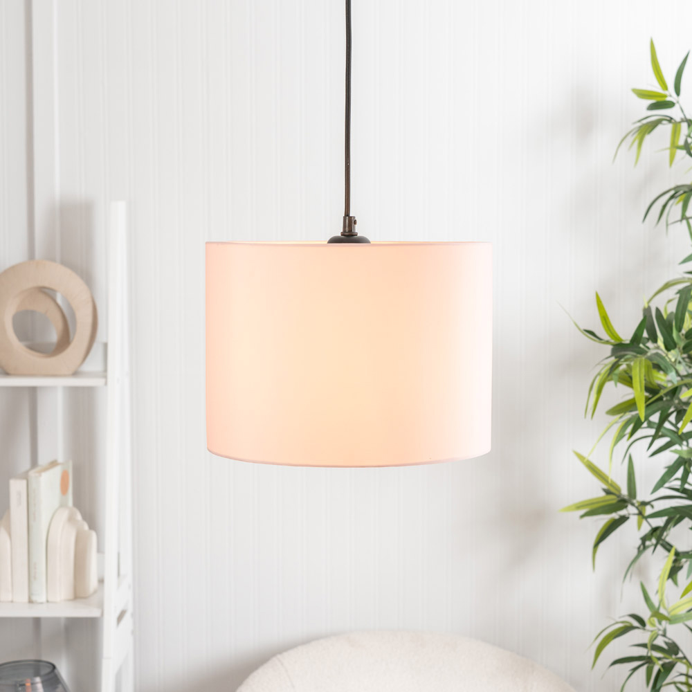 ValueLights Torbery Nesting Blush Pink Pendant Lamp Shades with Diffusers 3 Pack Image 3