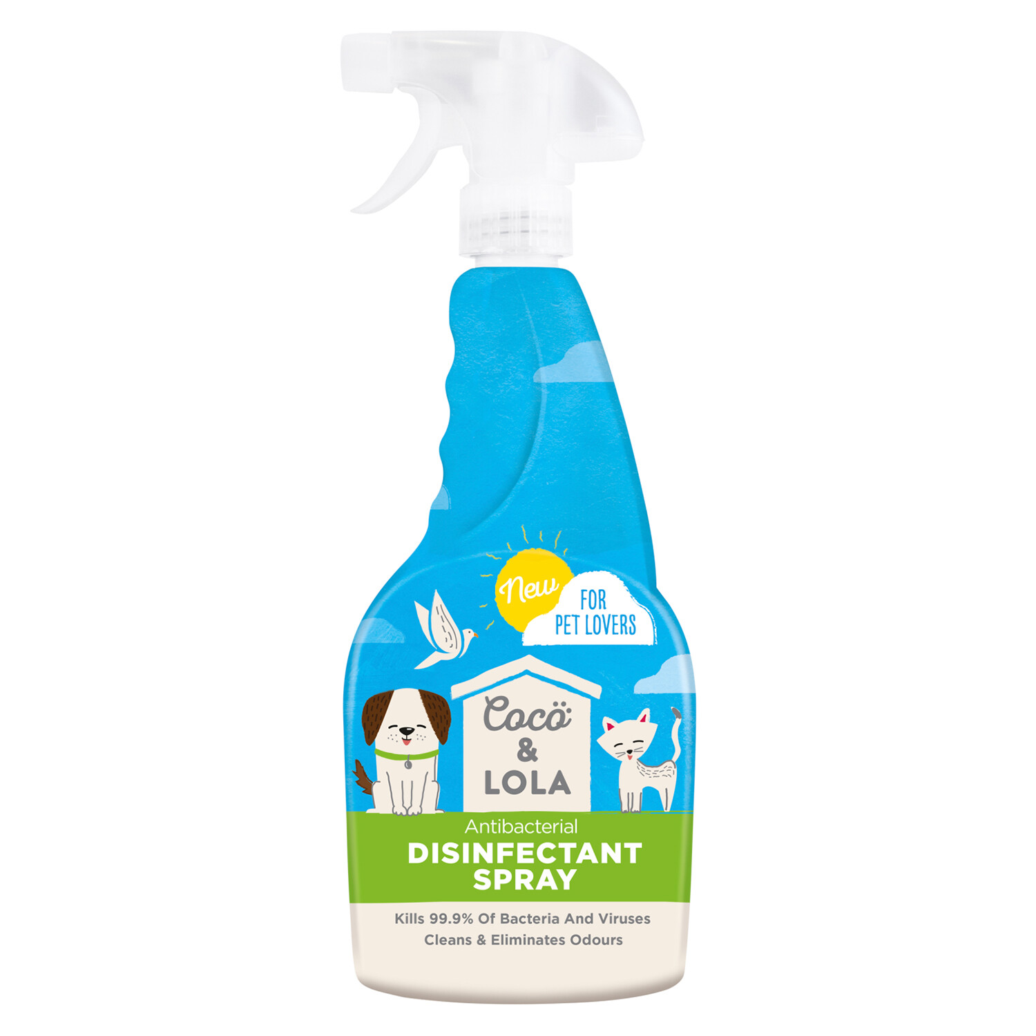 Coco and Lola Pet Disinfectant Spray 500ml Blue Image