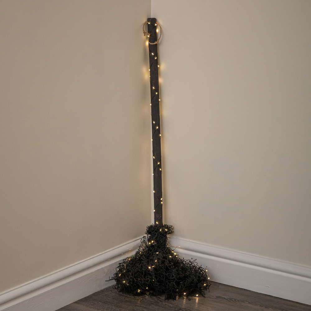 Samuel Alexander LED Halloween Witch's Broomstick 1.1m Image 2