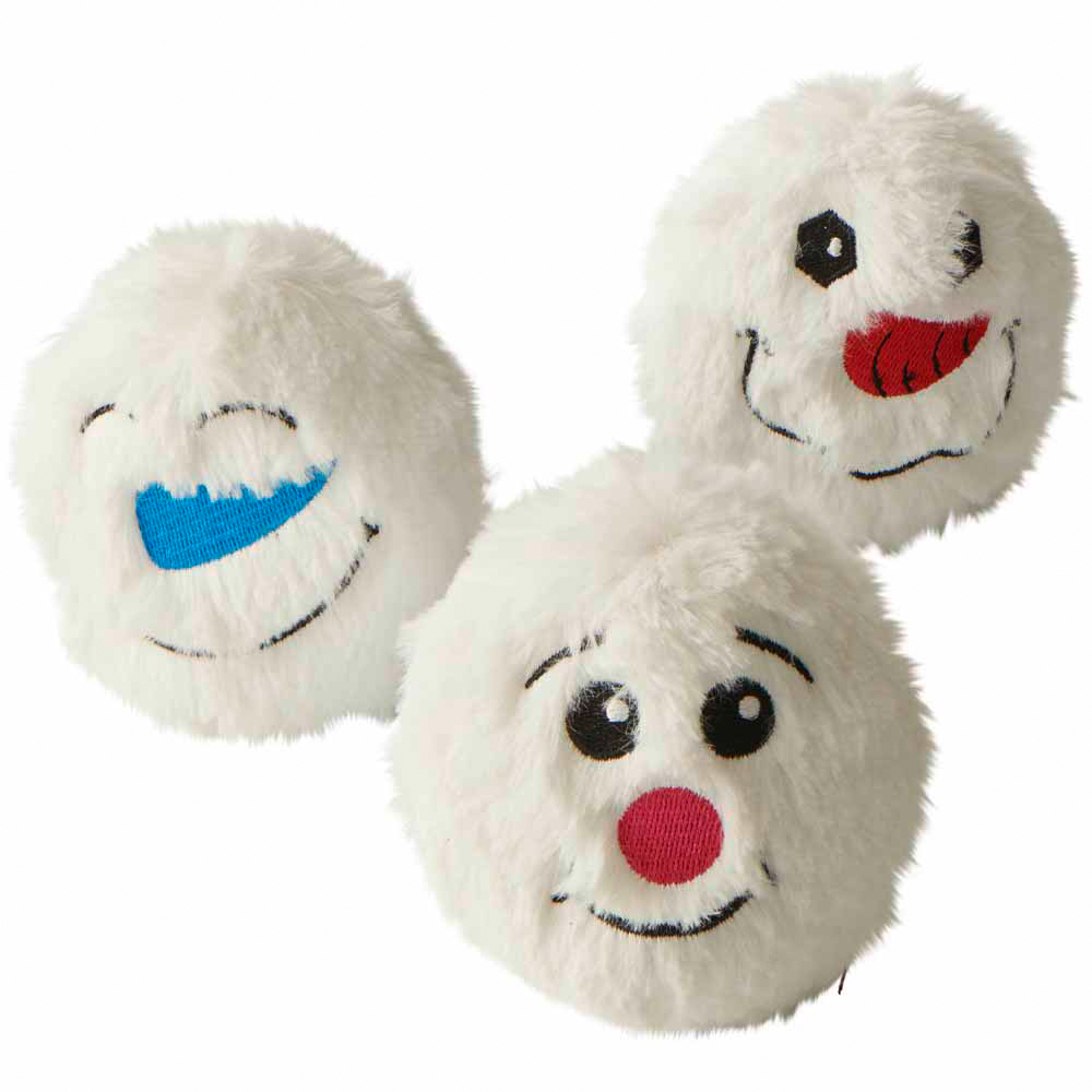 Single Squeaky Snowballs Dog Toy in Assorted styles Image 1