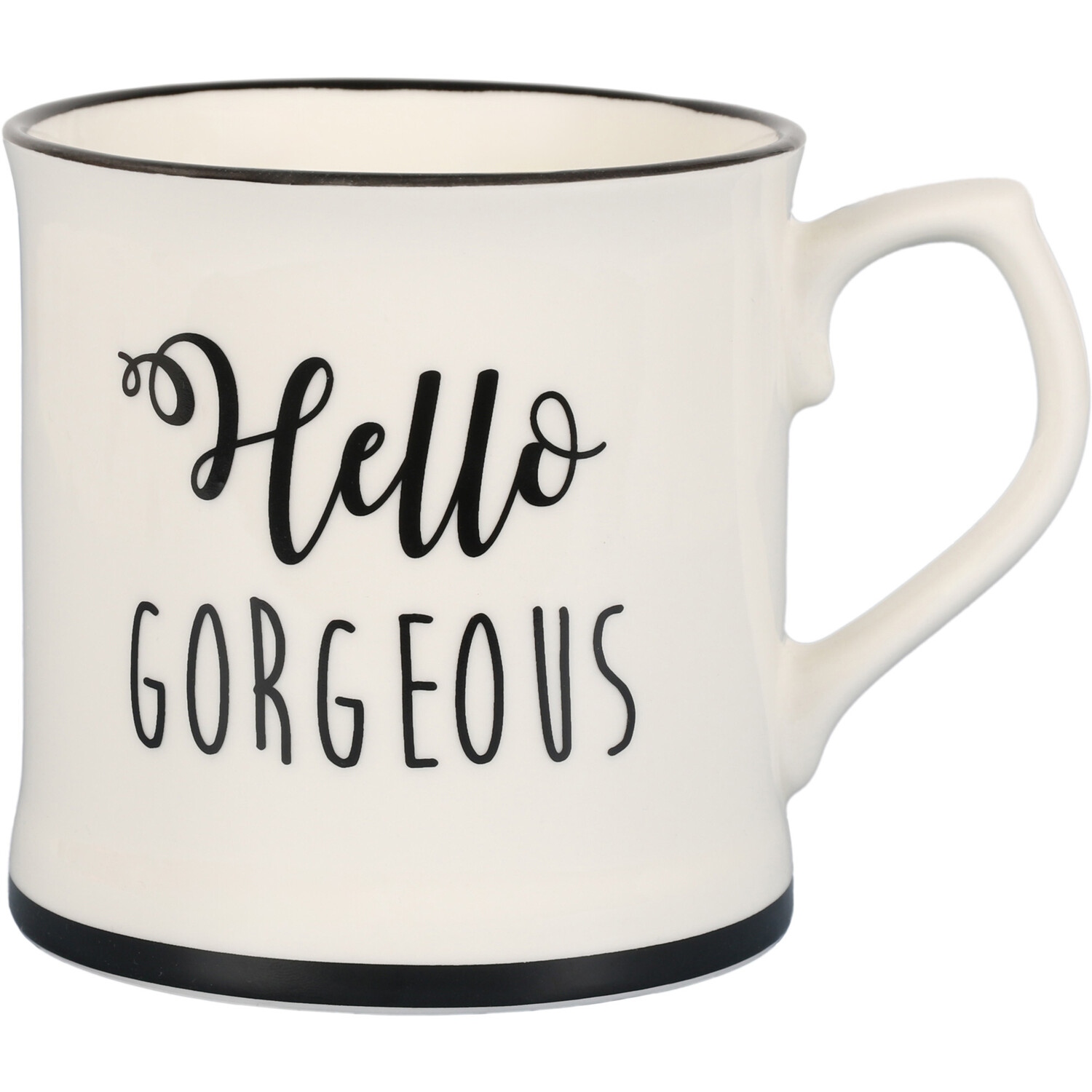 Hello Gorgeous Tankard Mug - White Image 1