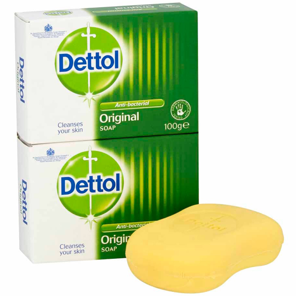 Dettol Antibacterial Soap 100g 2 Pack Image 2