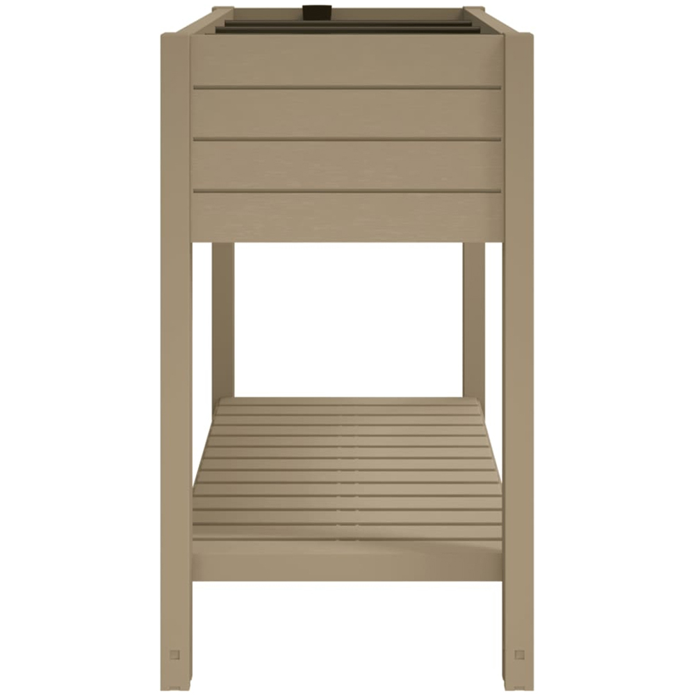 vidaXL Single Shelf Brown Plastic Raised Garden Bed 79 x 45 x 110cm Image 3
