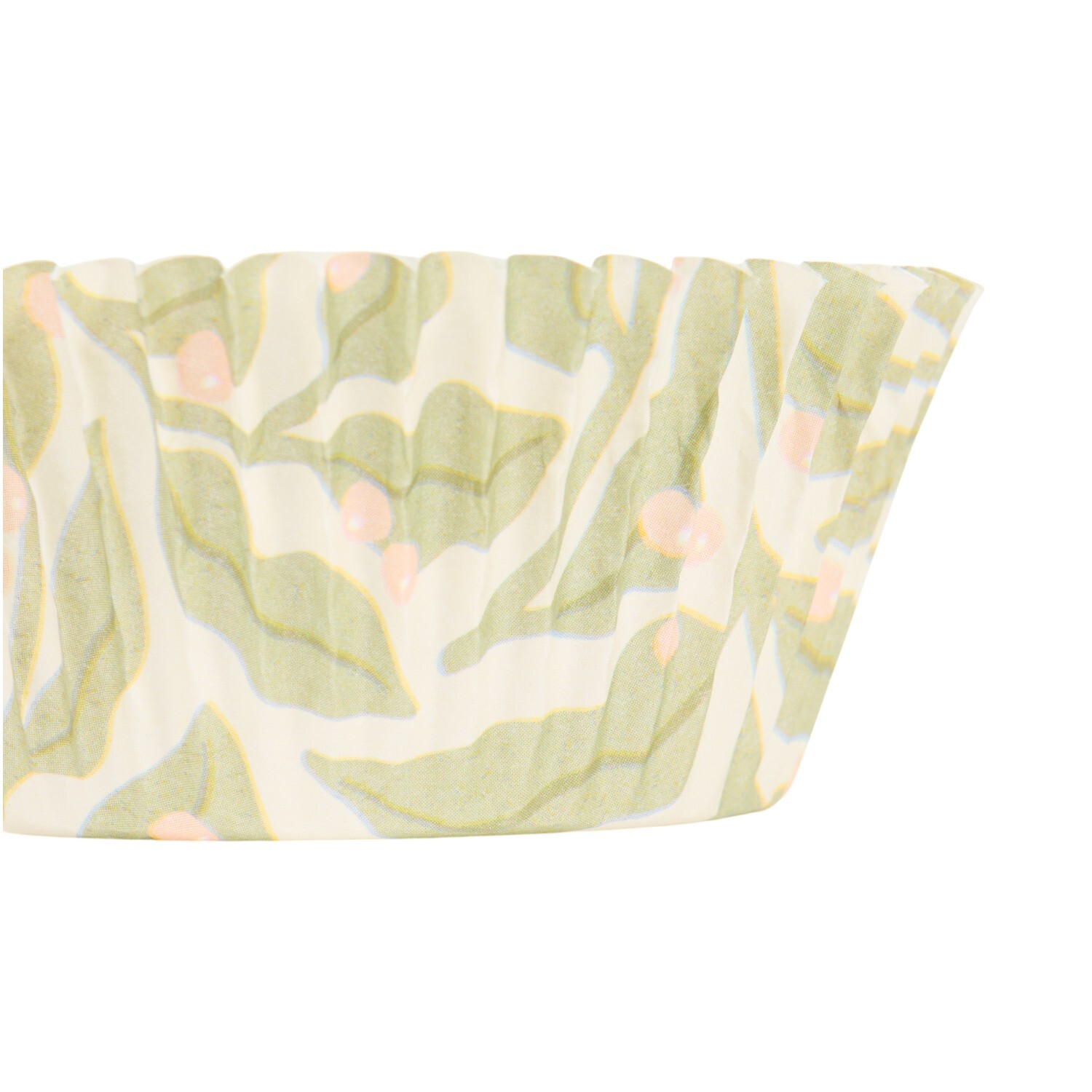 Pack of 100 Green Leaves Cupcake CasesNeutral Image 3