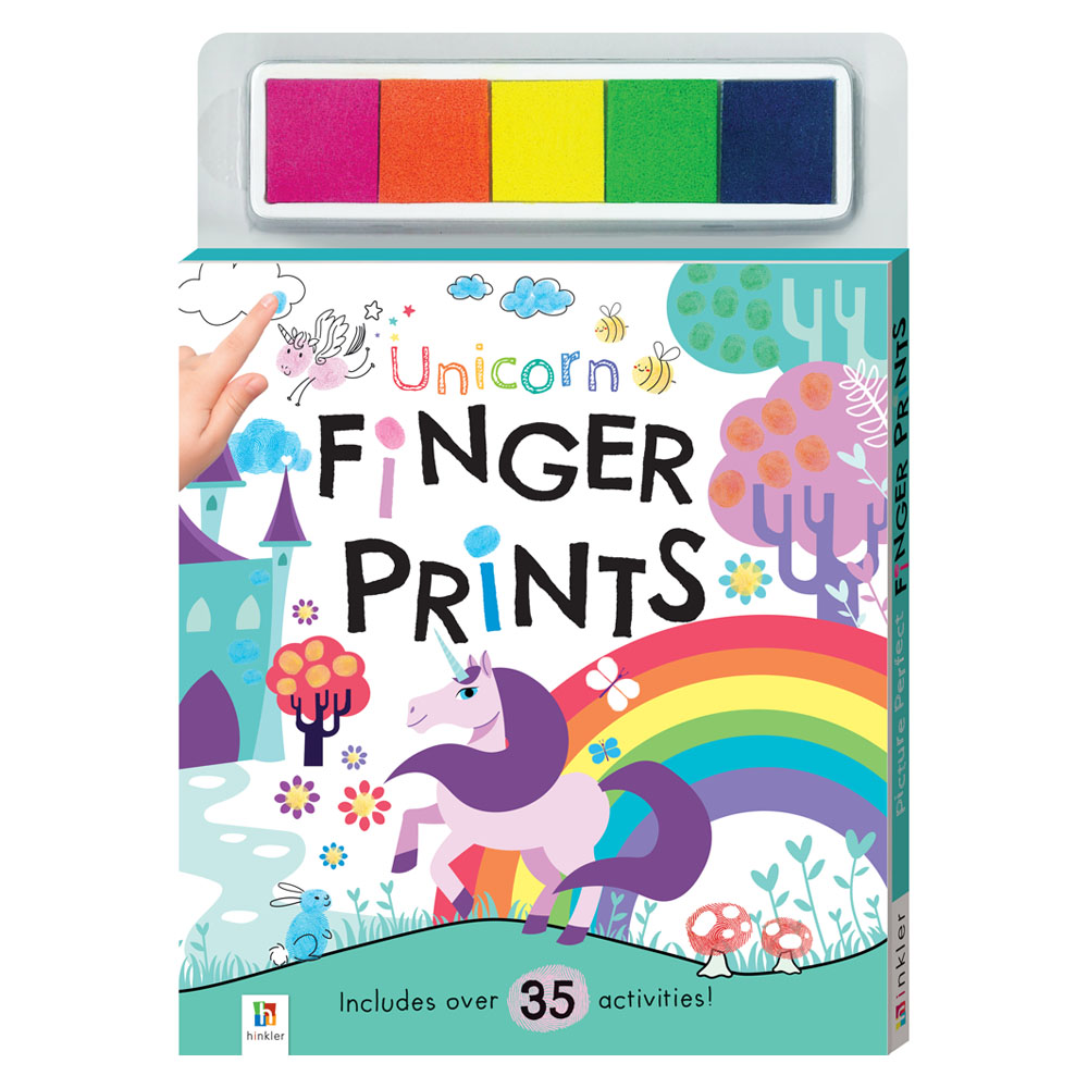 Unicorns Fingerprint Art Kit Image 1