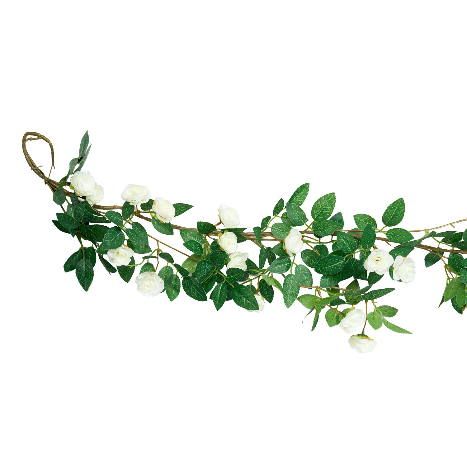 Ivory Victoria Rose Garland 188cm Image 2