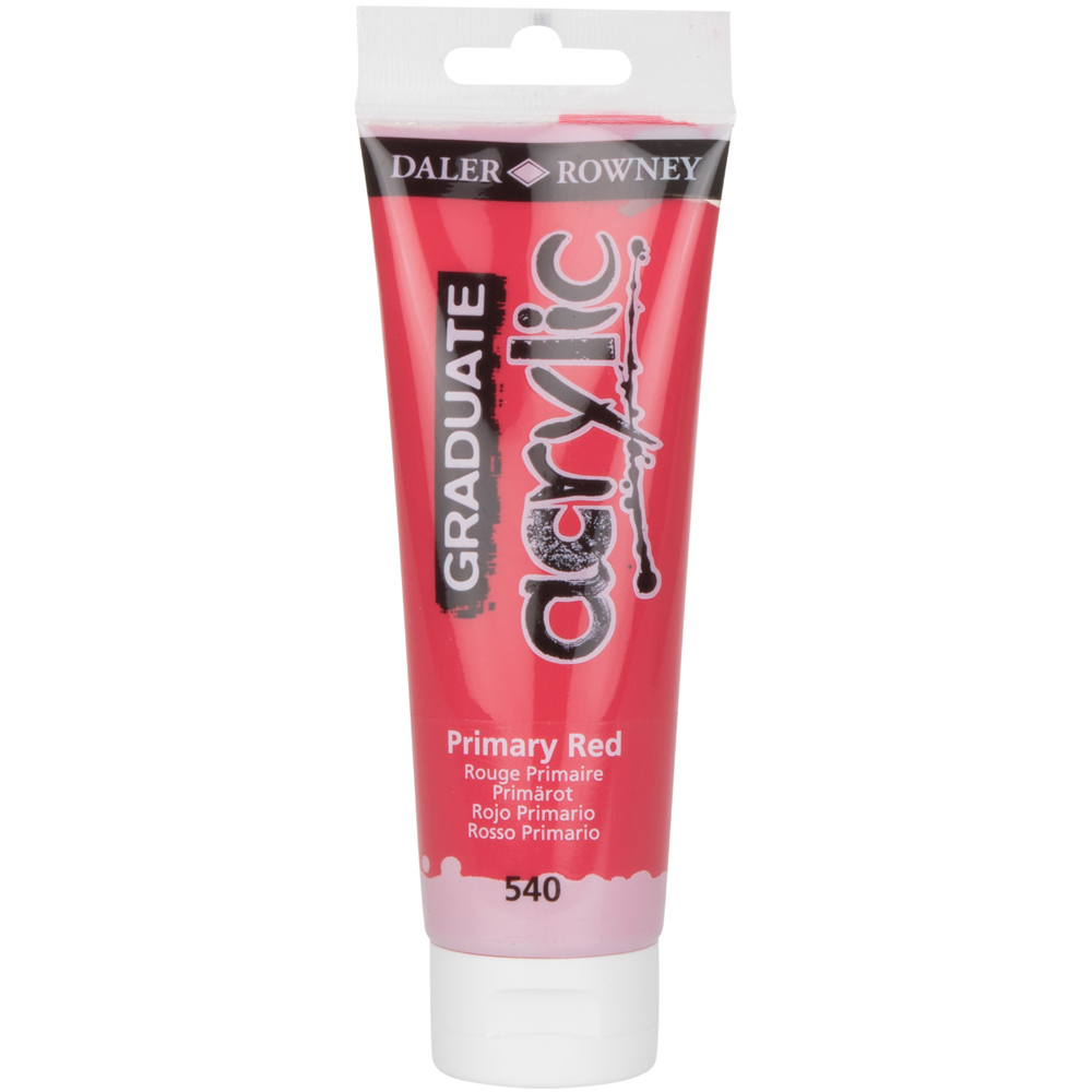 Daler Rowney Graduate Acrylic Paints 120ml - Primary Red Image