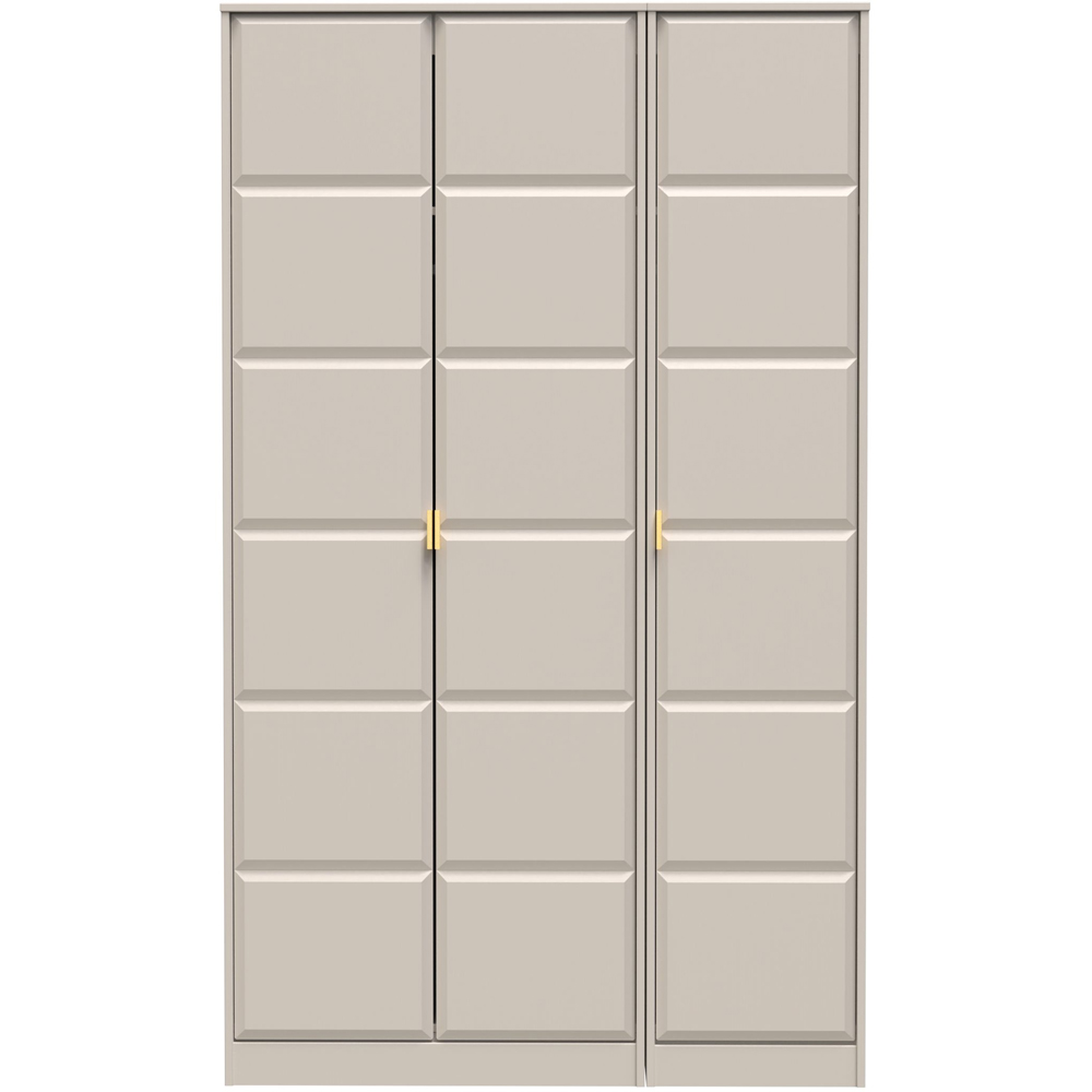 Crowndale Cube 3 Door Matt Kashmir Wardrobe Ready Assembled Image 3