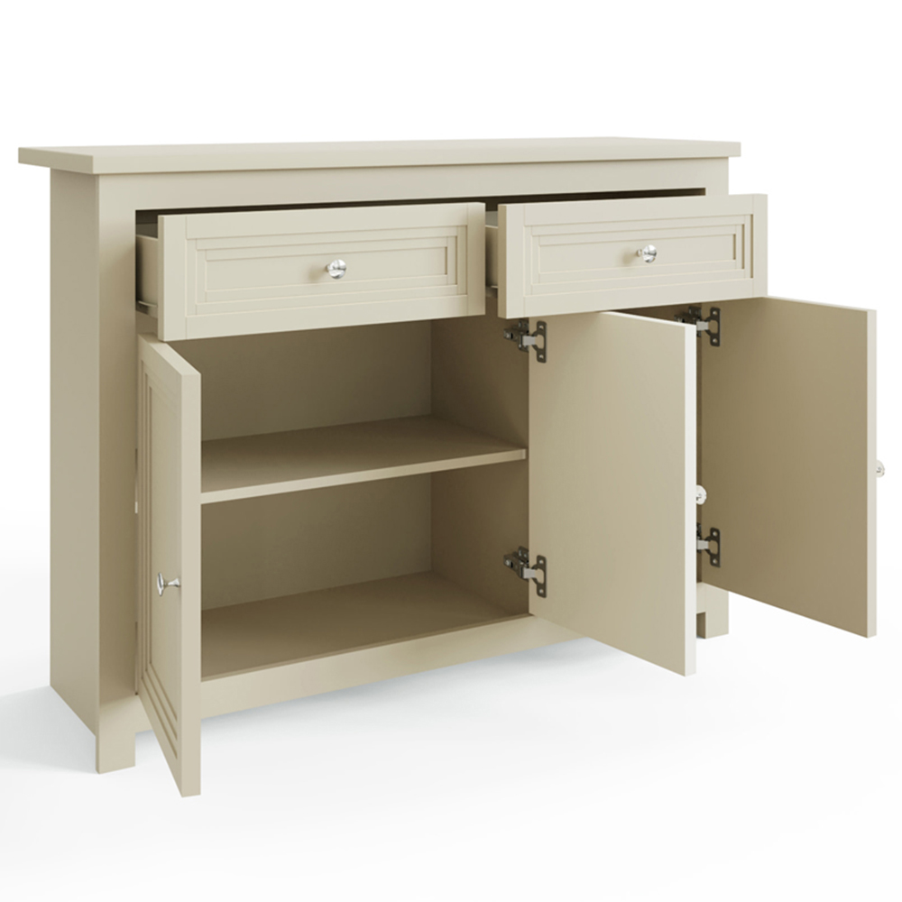 GFW Oakley 3 Door 2 Drawer Stone Sideboard Image 4