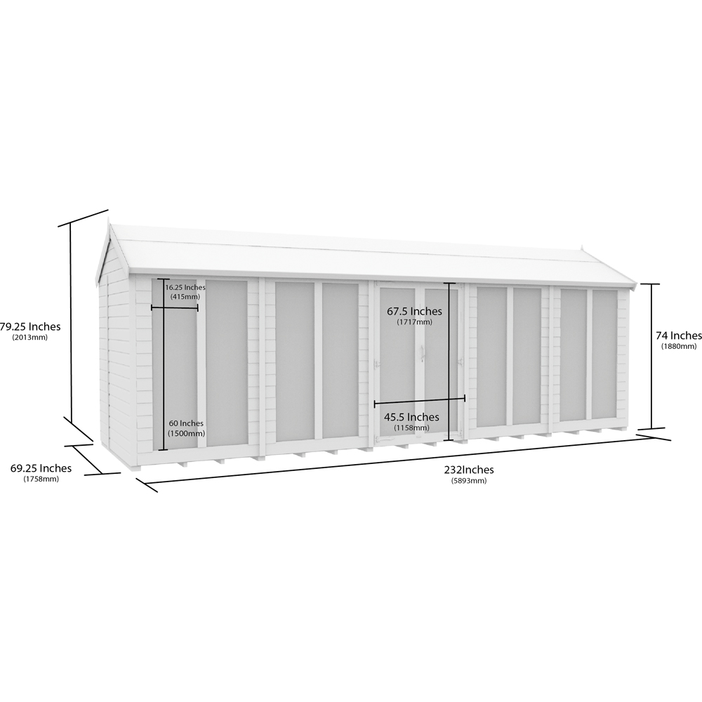 DIY Sheds 20 x 6ft Tongue and Groove Timber Apex Summerhouse Image 7