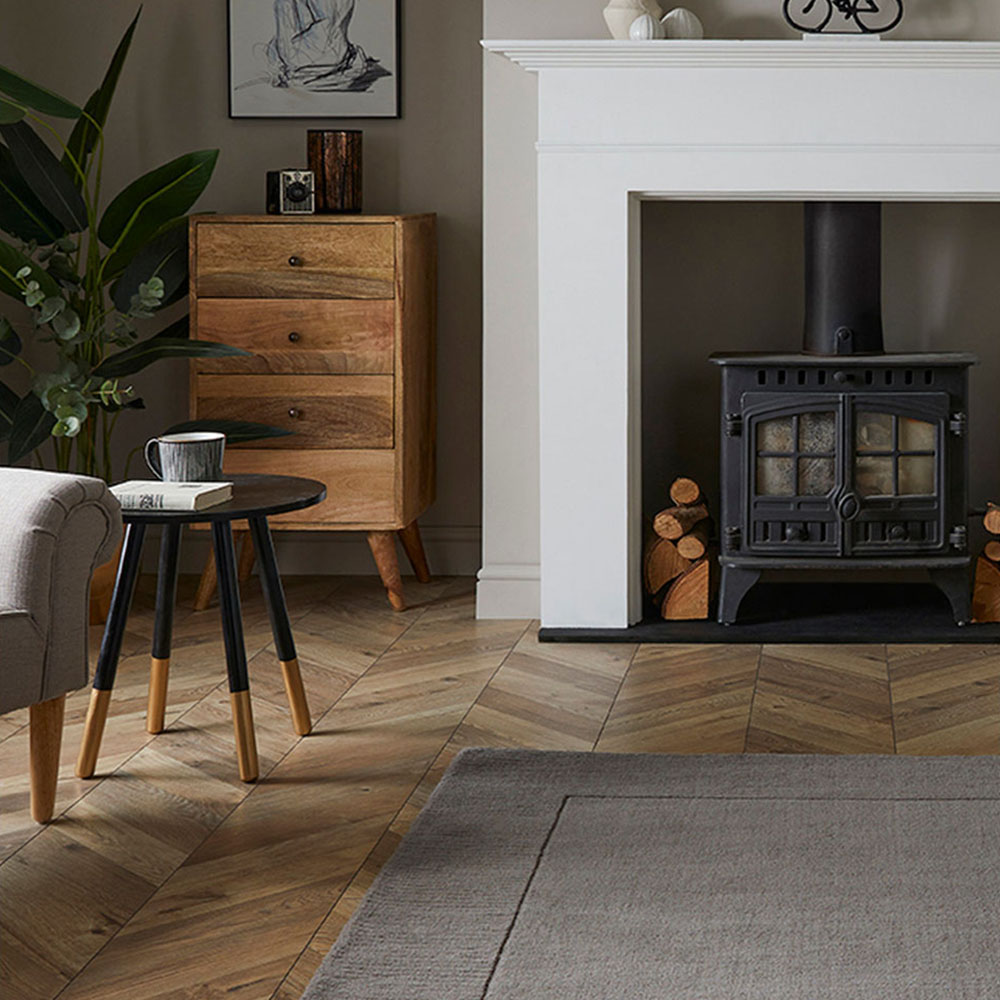 Esselle Home Esme Grey Wool Rug 120 x 170cm Image 2