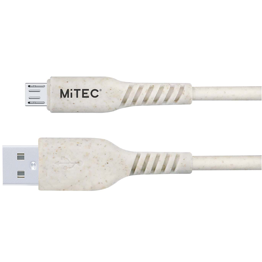 MiTEC Beige Bioplastics Micro USB Cable 1m Image 1