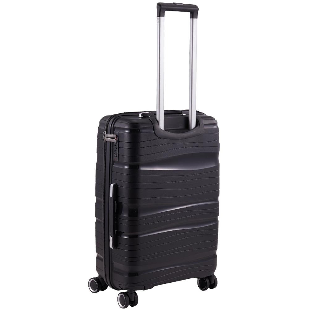 H&O Direct Set of 4 Black Travel Suitcase Set Image 3