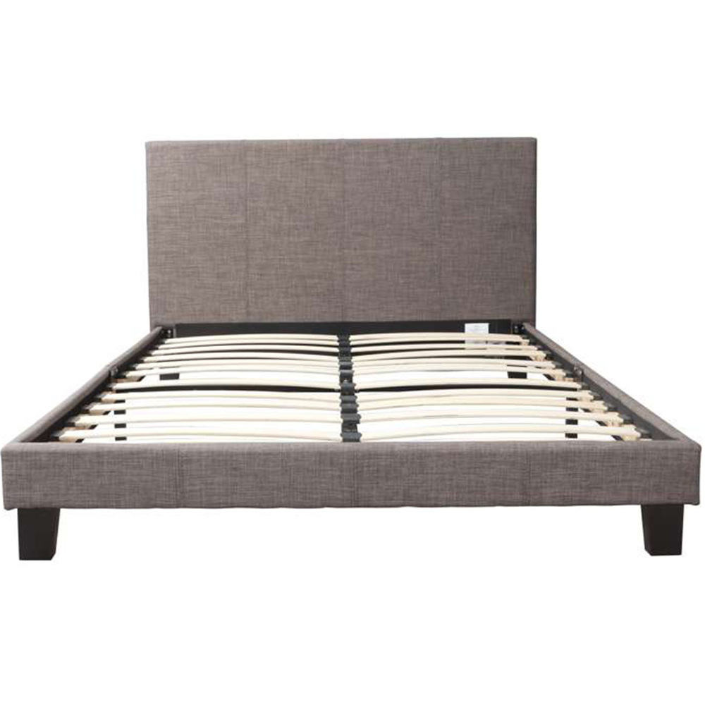 Berlin King Size Grey Polyester Bed Image 4