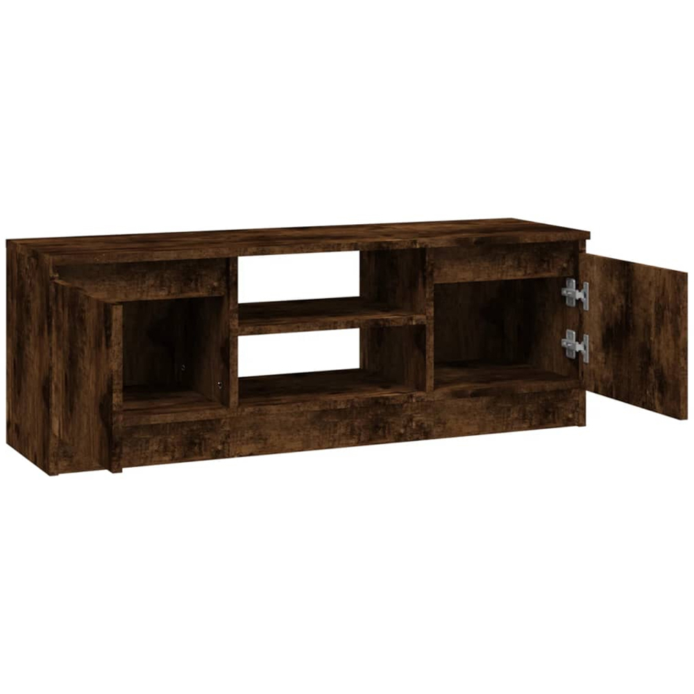 vidaXL 2 Door 2 Shelf Smoked Oak TV Cabinet Image 6