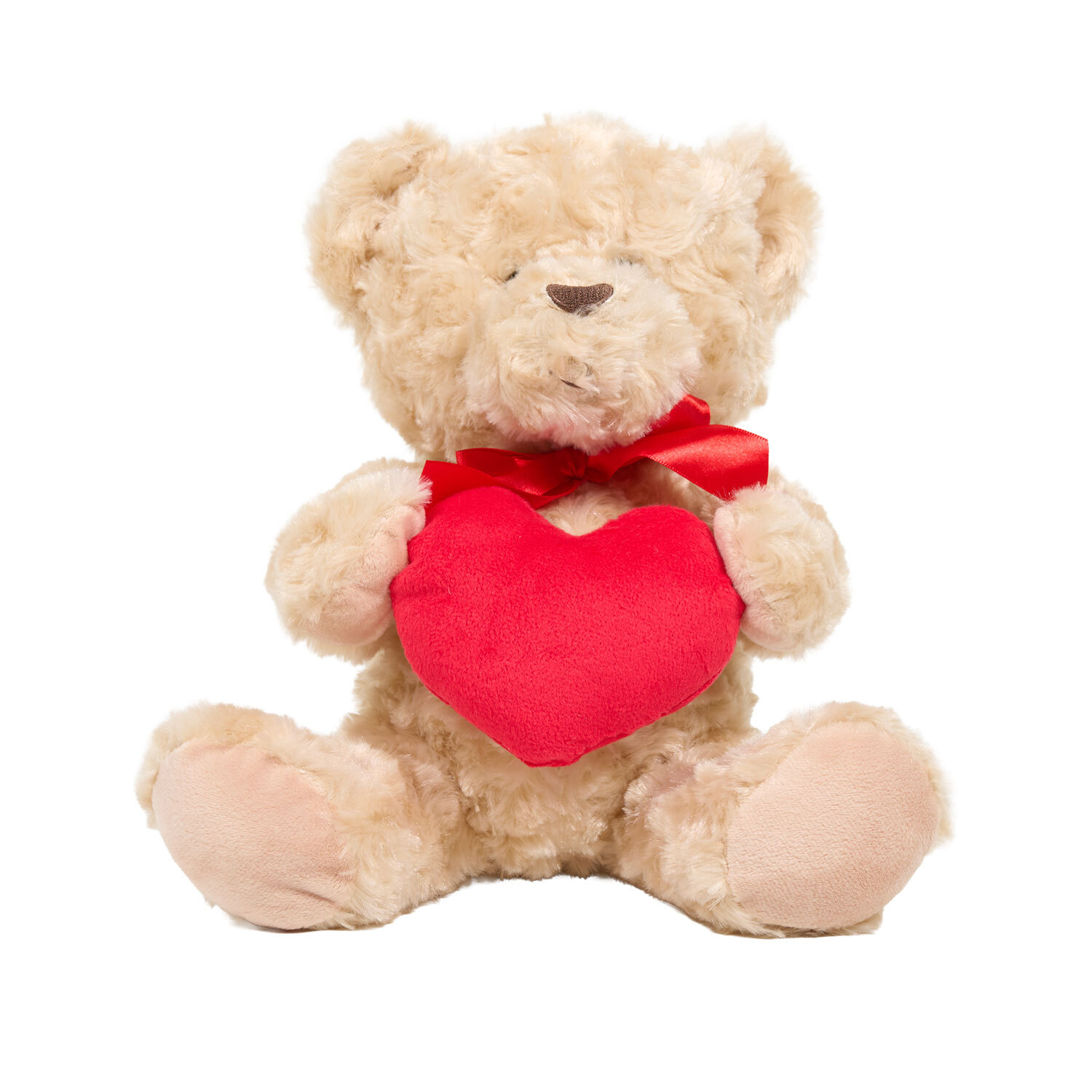 Bear with Heart Plush Toy Natural Image 1