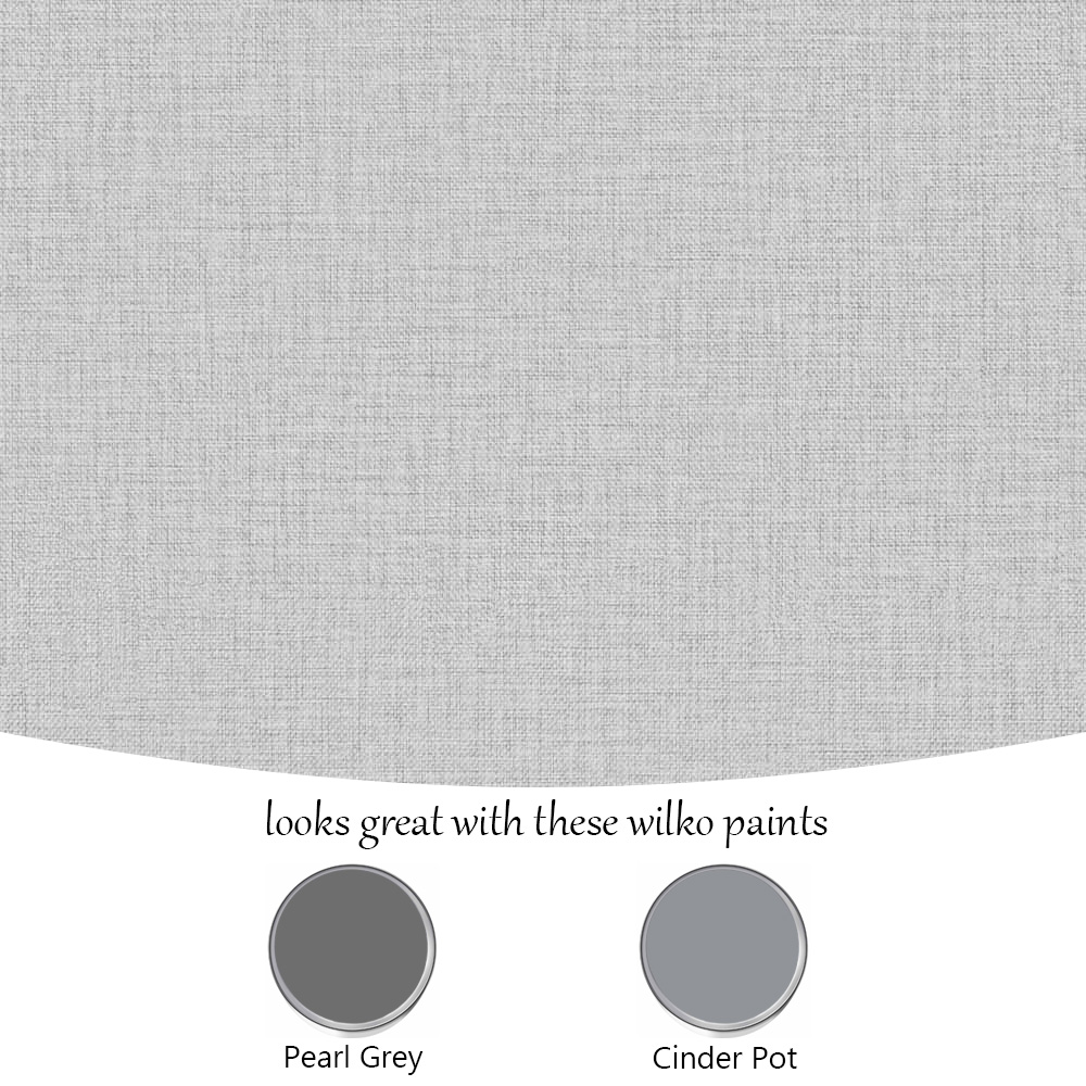 Superfresco Colours Linen Plain Light Grey Wallpaper Image 4