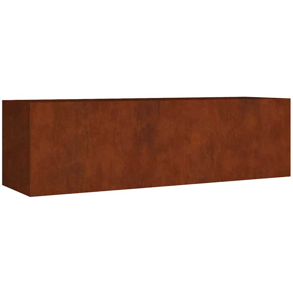vidaXL Brown Corten Steel Raised Garden Bed 80 x 280 x 80cm Image 1