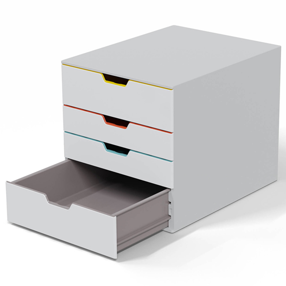 Durable Varicolor 4 Drawer Colour Coded Mix Desktop Organiser Storage A4+ Image 2