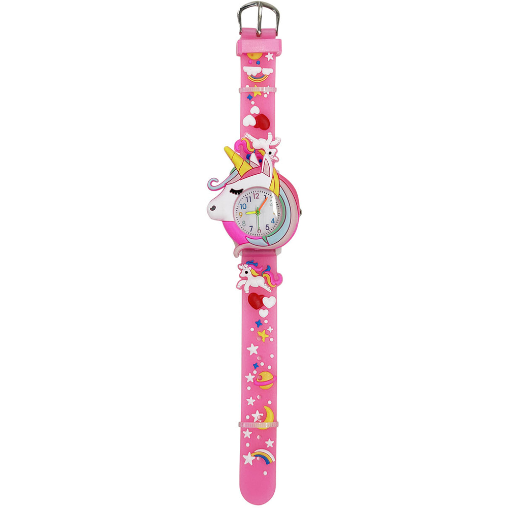 Childrens Dinosaur or Unicorn Watch Pink or Green Image 3