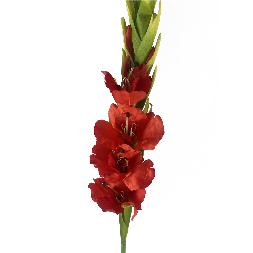 Leaf Orange Gladioli Artificial Stem 115cm 6 Pack Image 5
