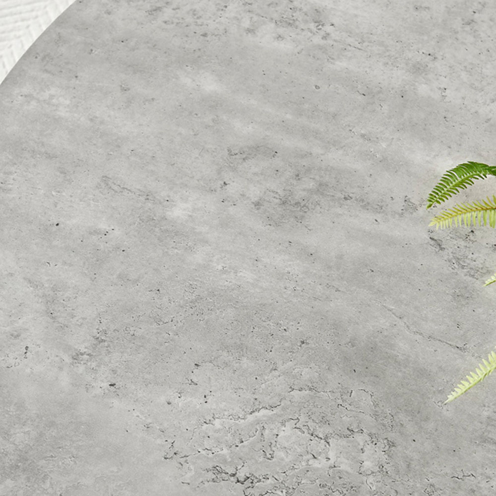 Furniturebox Arona Cesano 4 Seater Round Dining Set Grey Black and Cream Image 5