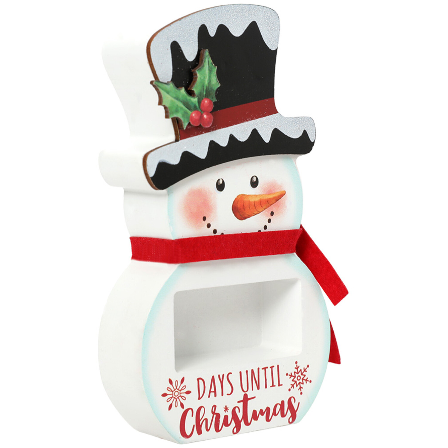 Snowman Advent Calendar White and Red Image 3