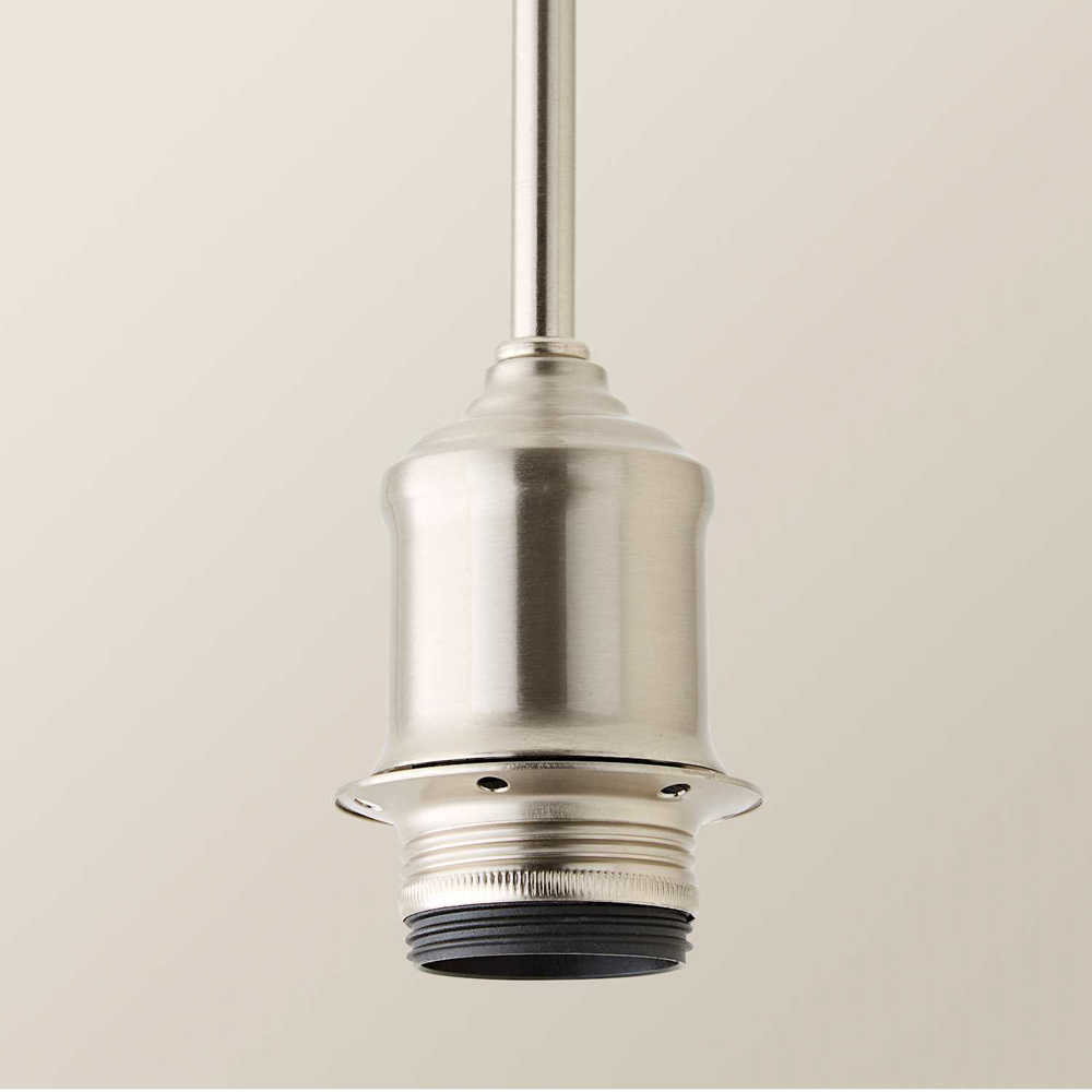 ValueLights Shaw Brushed Chrome Adjustable Drop Ceiling Pendant Light Fitting Image 3