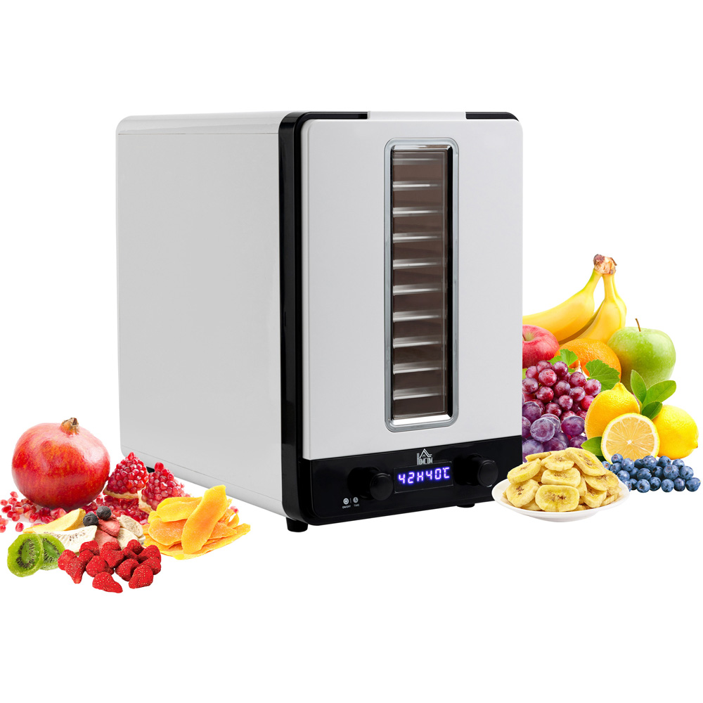 HOMCOM 800-143V70 11 Tier White Food Dehydrator 550W Image 2