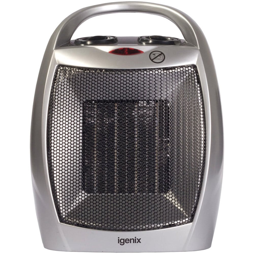 Igenix Silver Upright Ceramic Fan Heater 1800W Image 4