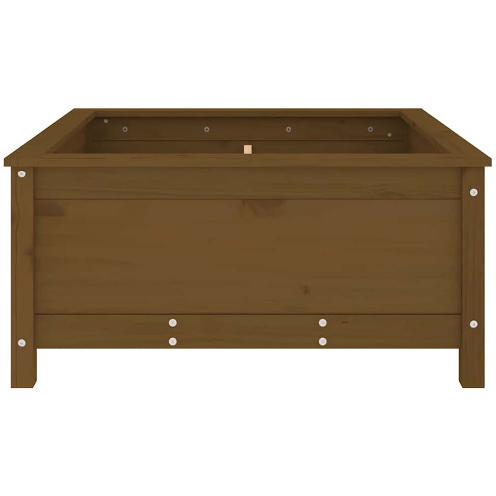 vidaXL Honey Brown Solid Pine Wood Garden Planter 39 x 82.5 x 82.5cm Image 4