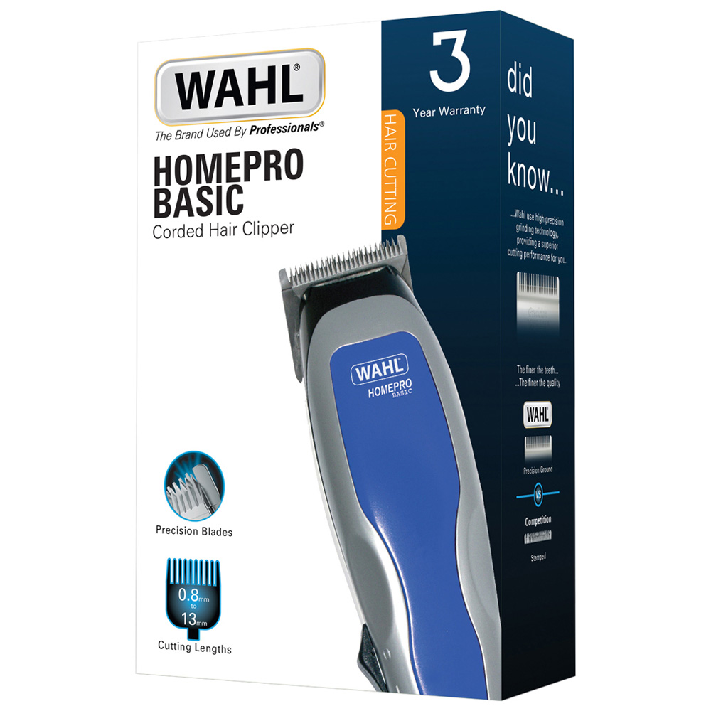 Wahl HomePro Basic Clipper Kit with 4 Combs Image 5