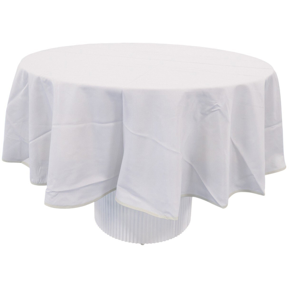 Grey Round Tablecloth Grey Image 2