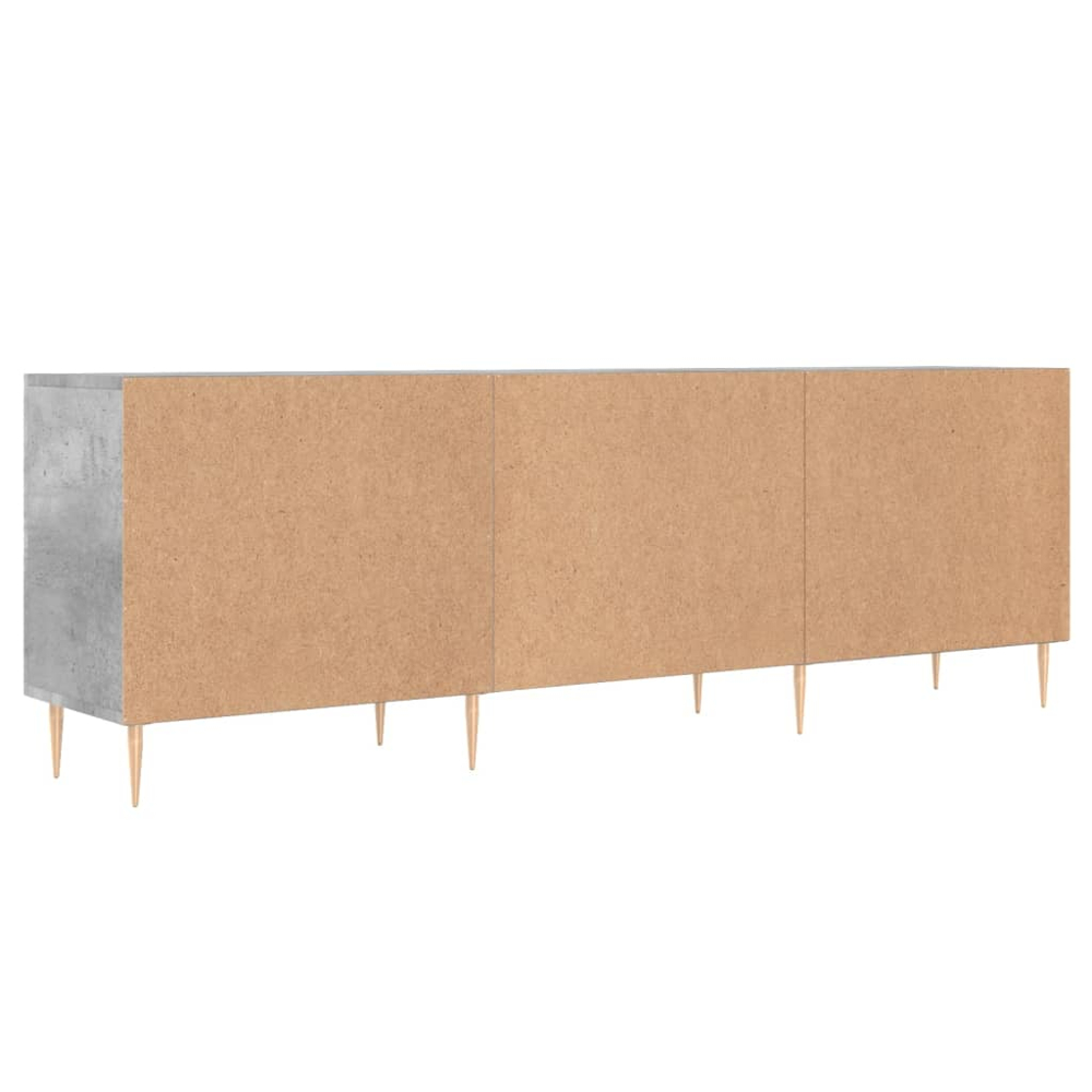 vidaXL 2 Door 2 Shelf Concrete Grey TV Cabinet Image 8