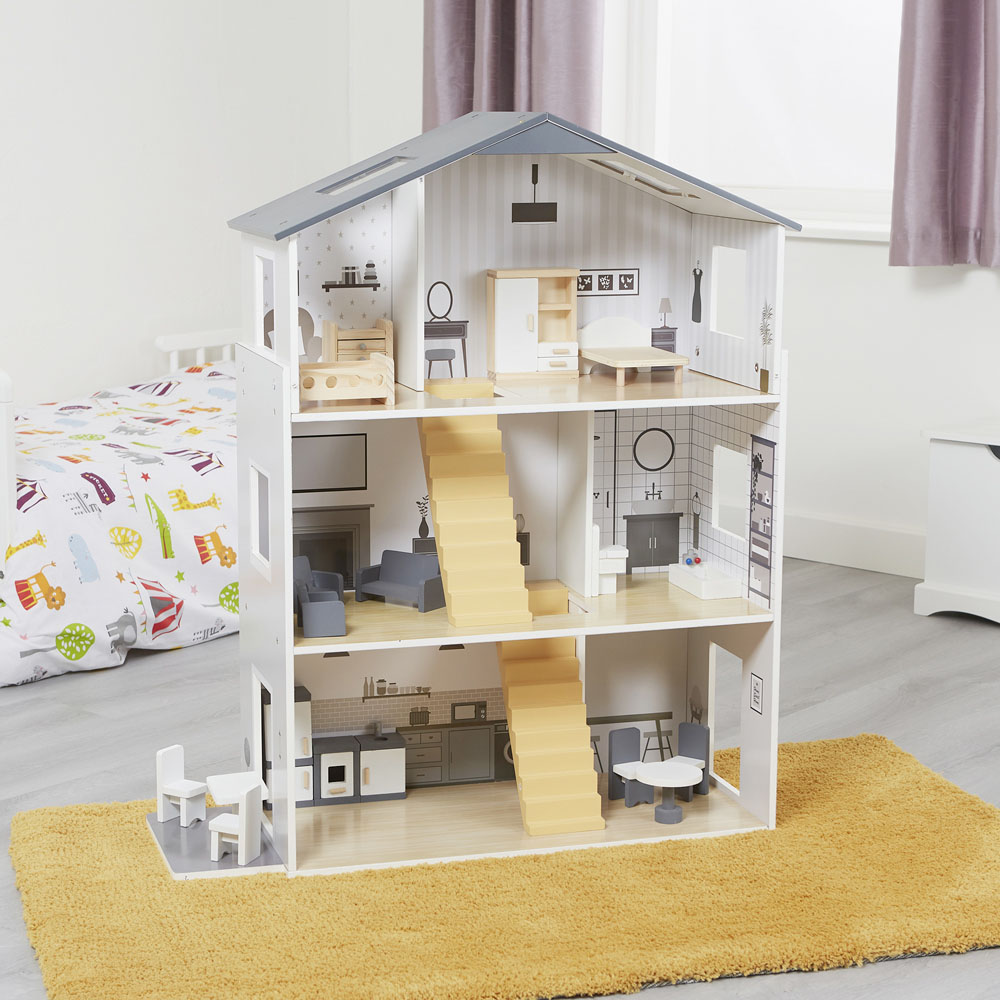 Liberty House Toys Kids Contemporary Dolls House with Accessories Image 2
