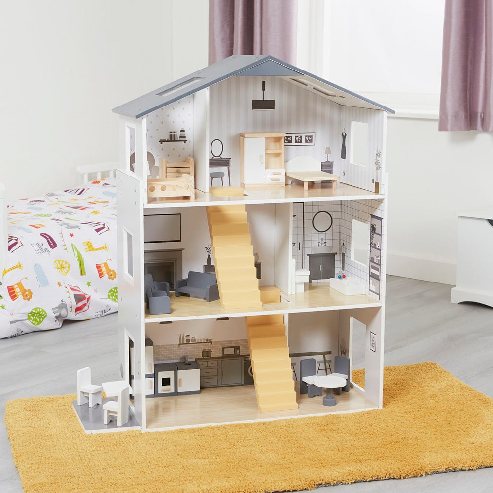 Liberty House Toys Kids Contemporary Dolls House with Accessories Image 2