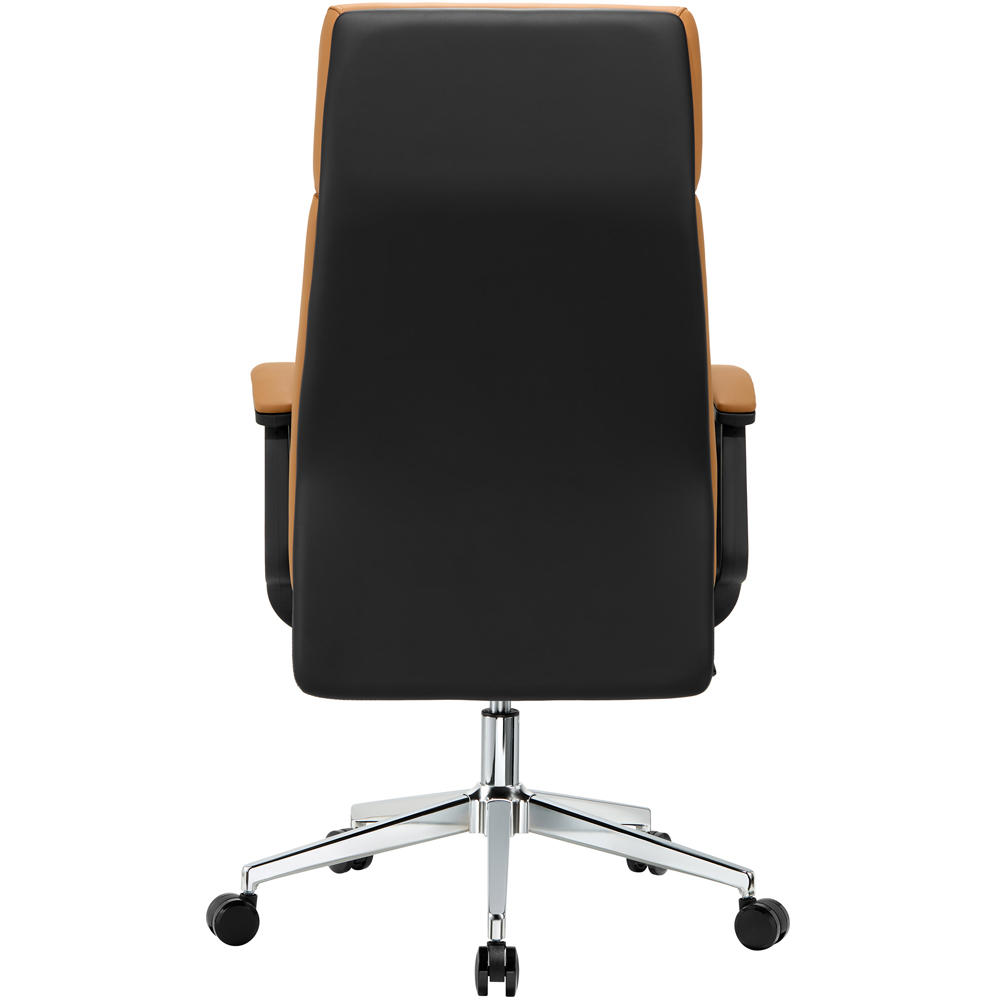 TTAP Tan Faux Leather High Back Executive Office Chair Image 6