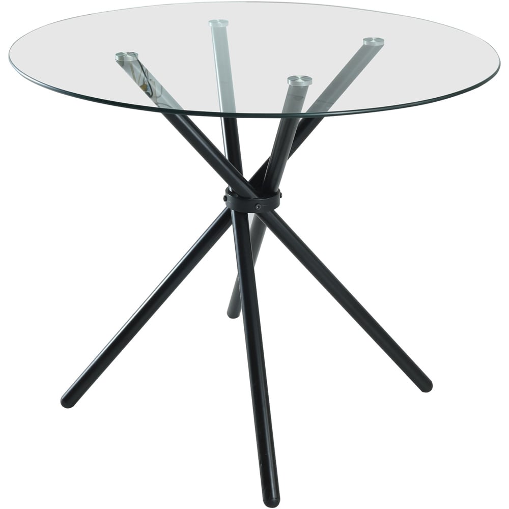 Indoor Living New York Amelia 4 Seater Round Dining Set Grey Image 3