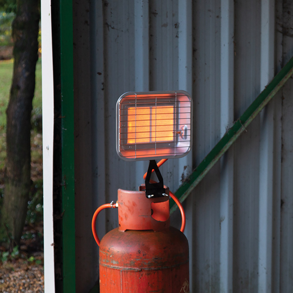Draper White Propane Bottle Mounted Heater 4500W Image 6