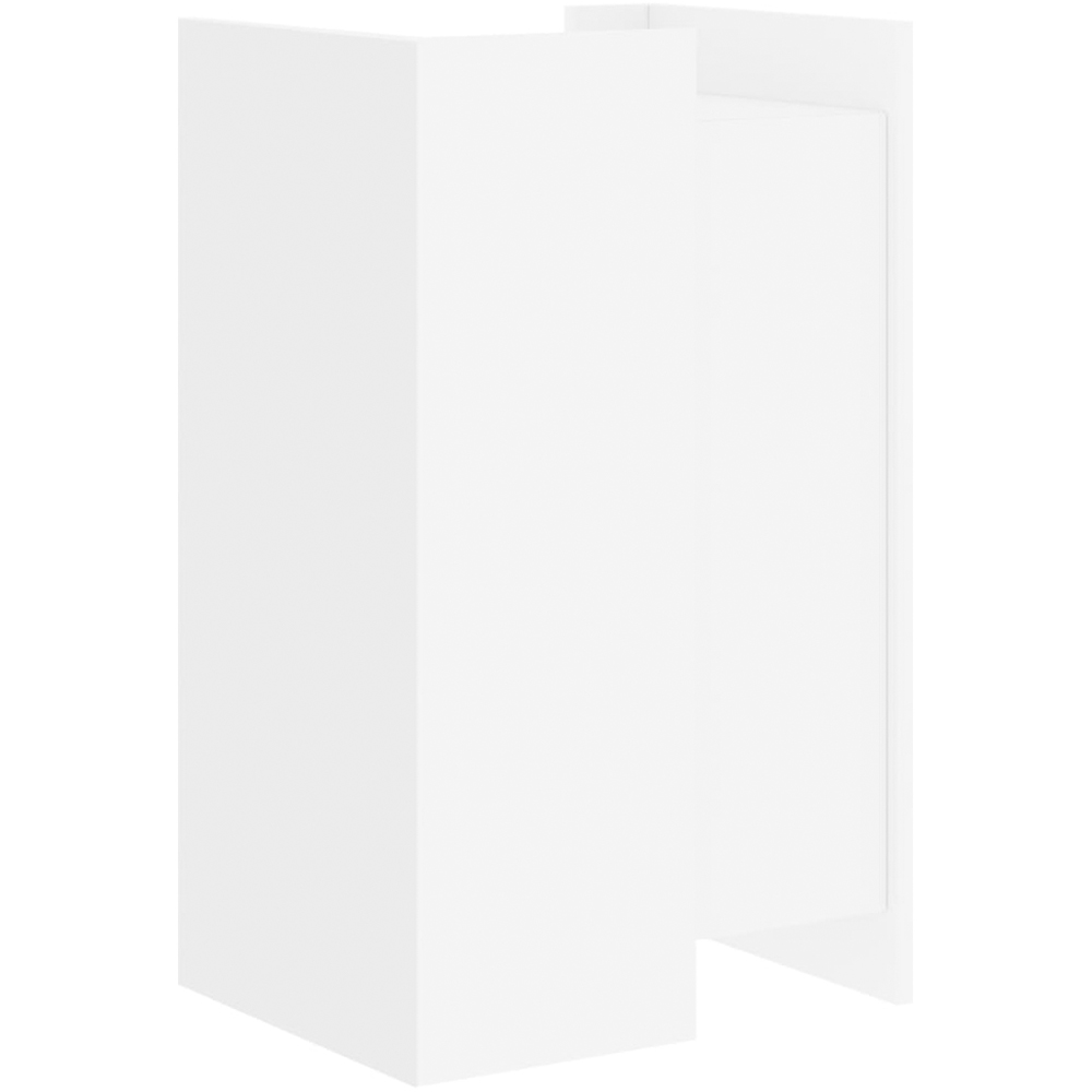 vidaXL Single Door White Sideboard Image 6