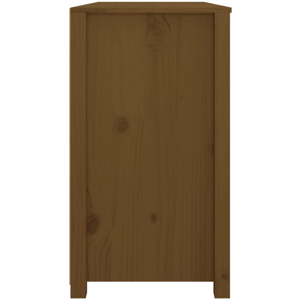 vidaXL 6 Drawer Honey Brown Side Cabinet Image 5