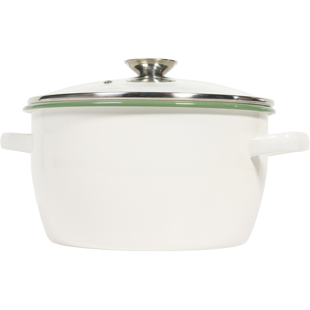 My Kitchen Enamel Stockpot with Glass Lid Image 5